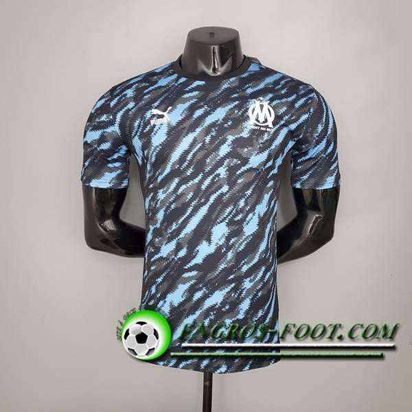 Training T-Shirts Marseille Player Version Noir/Bleu 2021/2022