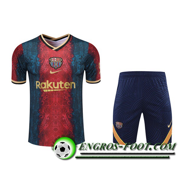 Ensemble Training T-Shirts FC Barcelone + Short Rouge 2021/2022