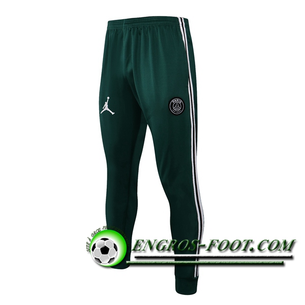 Training Pantalon Foot Jordan PSG Vert Fonce 2021/2022