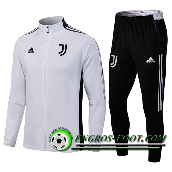 Ensemble Veste Survetement de Foot Juventus Blanc 2021/2022