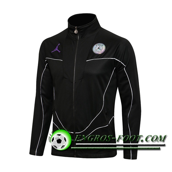 Nouveaux Veste Foot PSG Noir 2021/2022 -1