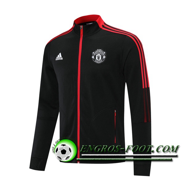 Nouveaux Veste Foot Manchester United Noir 2021/2022