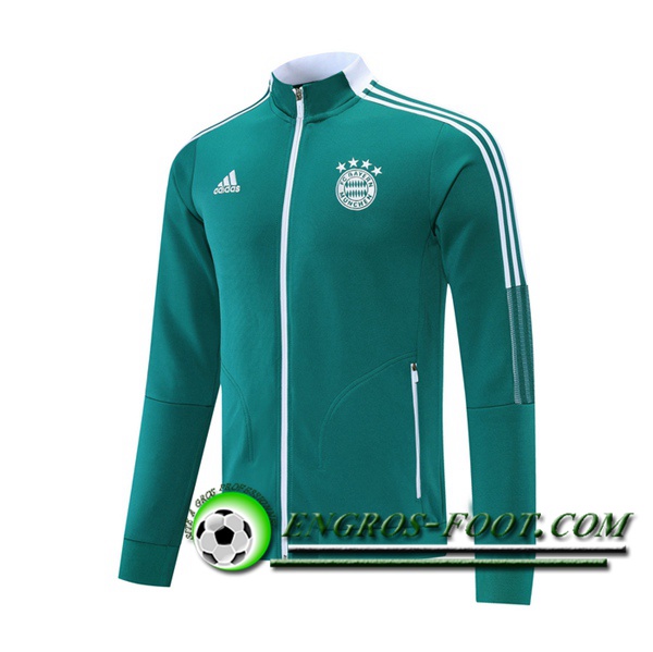 Nouveaux Veste Foot Bayern Munich Vert 2021/2022