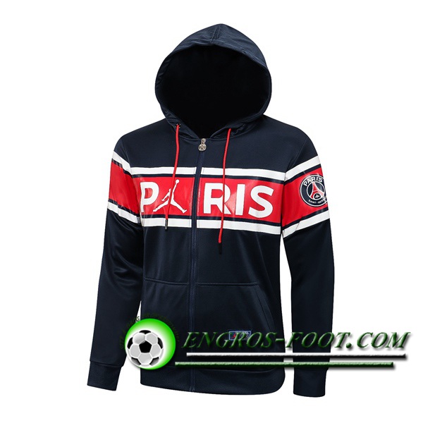 Nouveaux Veste A Capuche Jordan PSG Noir 2021/2022