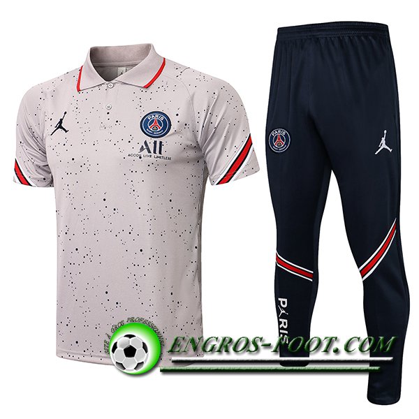 Ensemble Polo Jordan PSG + Pantalon Gris 2021/2022