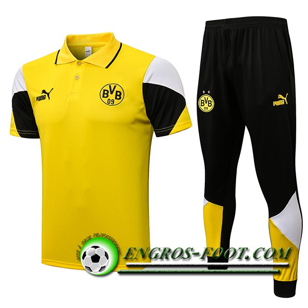 Ensemble Polo Dortmund BVB + Pantalon Jaune 2021/2022