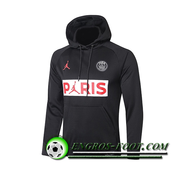 Sweatshirt Training Capuche Jordan PSG Noir 2021/2022 -3