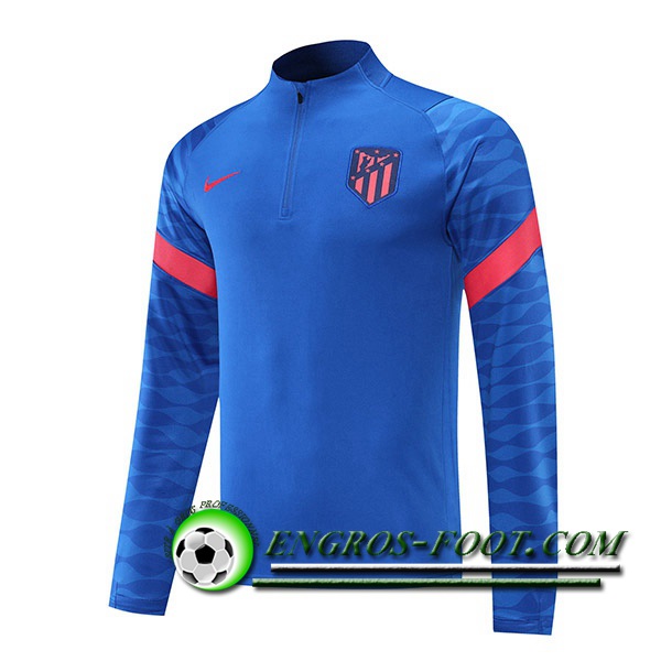 Sweatshirt Training Atletico Madrid Bleu 2021/2022 -1