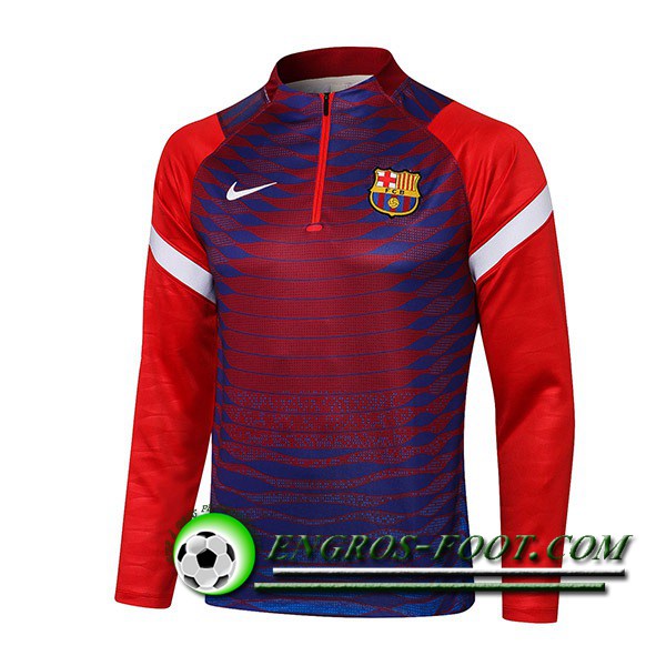 Sweatshirt Training FC Barcelone Rouge 2021/2022 -1