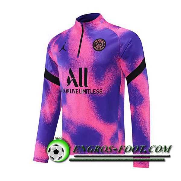 Sweatshirt Training Jordan PSG Violet/Rose 2021/2022