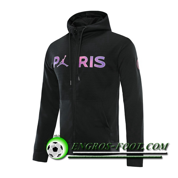 Sweatshirt Training Capuche Jordan PSG Noir 2021/2022 -1