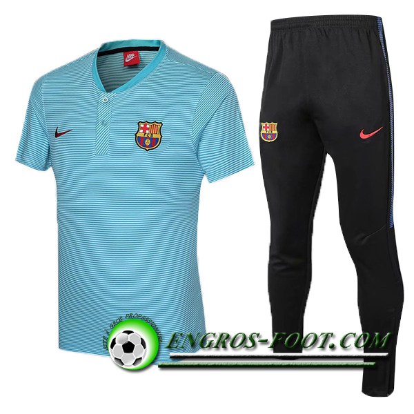 Ensemble Training T-Shirts FC Barcelone + Pantalon Bleu 2021/2022