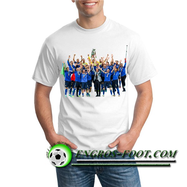 T-Shirts Italie UEFA Euro 2020 Champions Blanc - GXHTS15