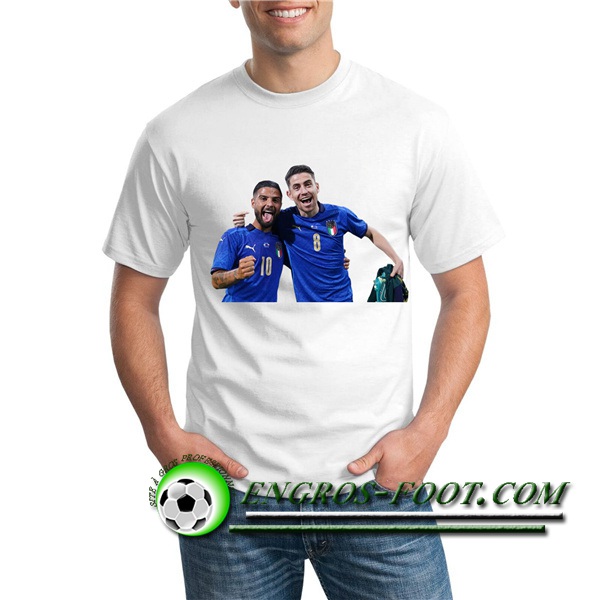 T-Shirts Italie UEFA Euro 2020 Champions Blanc - GXHTS17