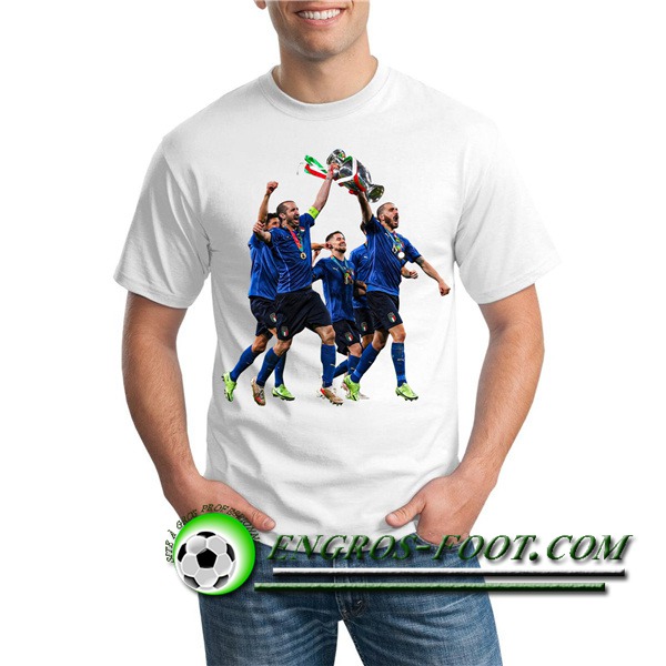 T-Shirts Italie UEFA Euro 2020 Champions Blanc - GXHTS18