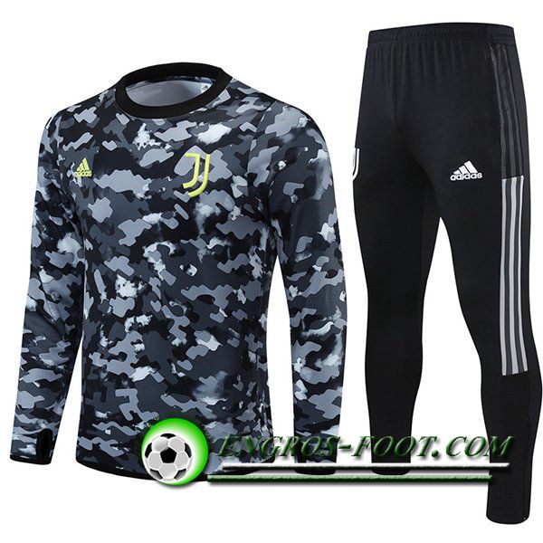 Ensemble Survetement de Foot Juventus Gris/Noir 2021/2022