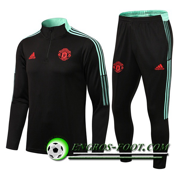 Ensemble Survetement de Foot Manchester United Gris/Rouge 2021/2022