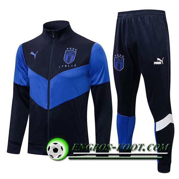 Ensemble Veste Survetement de Foot Italie Noir 2021/2022