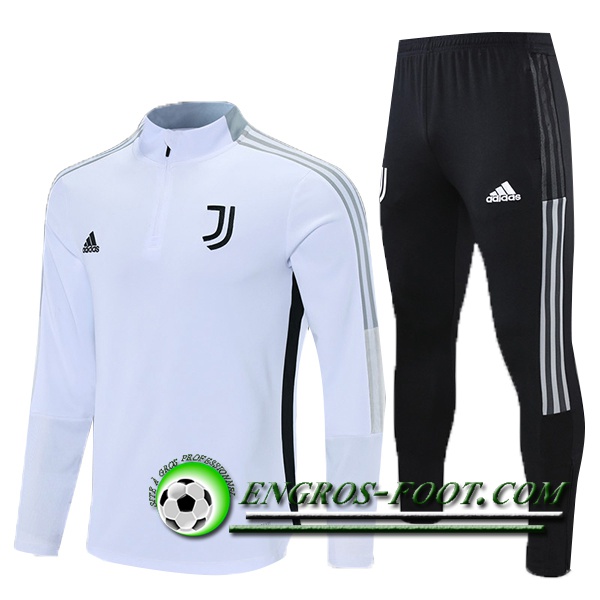 Ensemble Survetement de Foot Juventus Enfant Blanc 2021/2022