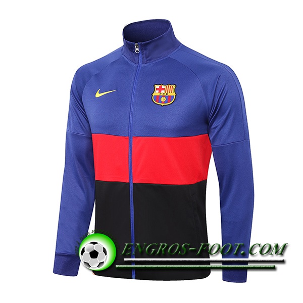 Nouveaux Veste Foot FC Barcelone Bleu/Rouge/Noir 2021/2022