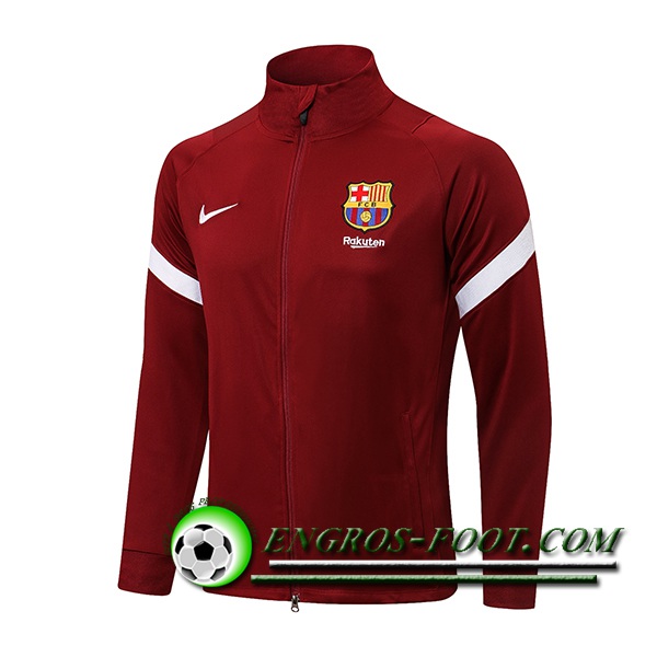 Nouveaux Veste Foot FC Barcelone Rouge 2021/2022