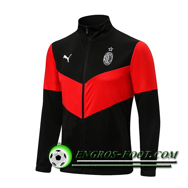 Nouveaux Veste Foot AC Milan Noir 2021/2022