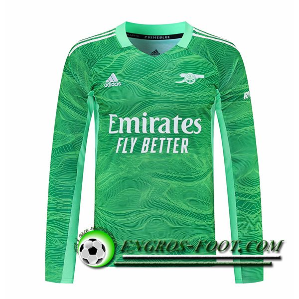 Maillot de Foot Arsenal Gardien de But Manche longue Vert 2021/2022