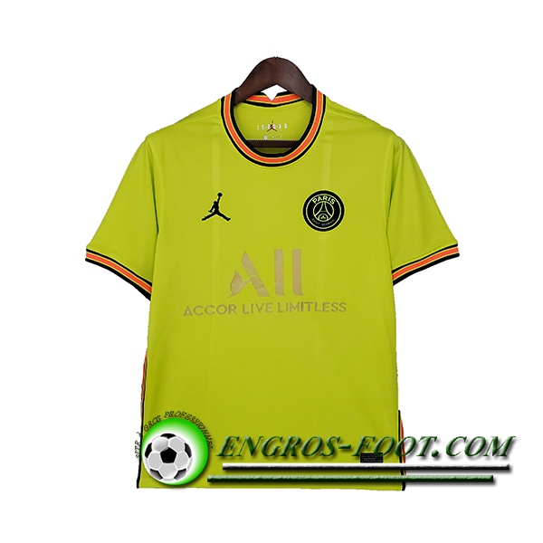 Maillot de Foot Jordan PSG Jaune 2021/2022