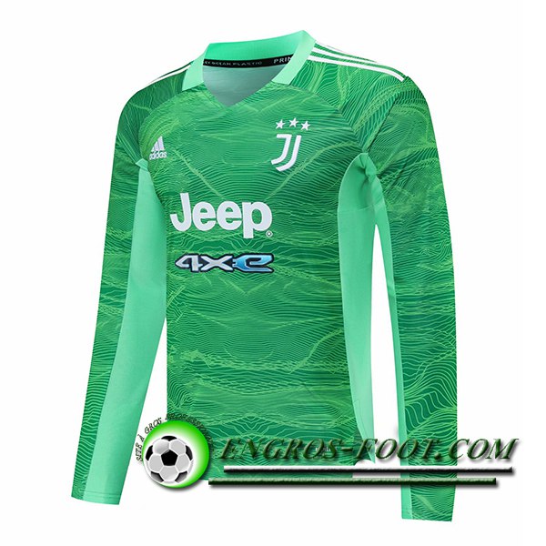 Maillot de Foot Juventus Gardien de But Manche longue Vert 2021/2022