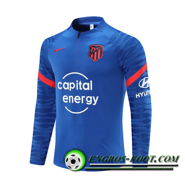 Sweatshirt Training Atlético Madrid Bleu 2021/2022