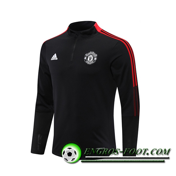 Sweatshirt Training Manchester United Noir/Rouge 2021/2022