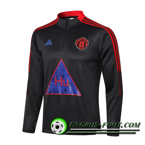 Sweatshirt Training Manchester United Gris Fonce 2021/2022