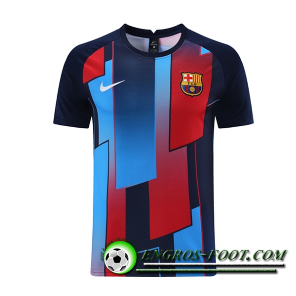 Training T-Shirts FC Barcelone Noir/Bleu 2021/2022