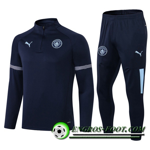 Ensemble Survetement de Foot Manchester City Bleu 2021/2022