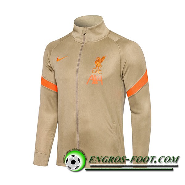 Nouveaux Veste Foot FC Liverpool Jaune 2021/2022