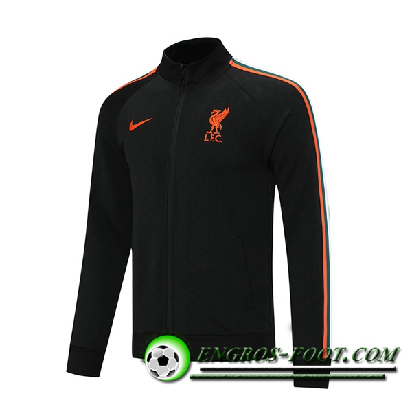 Nouveaux Veste Foot FC Liverpool Noir 2021/2022 -1