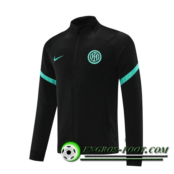 Nouveaux Veste Foot Inter Milan Noir 2021/2022 -1