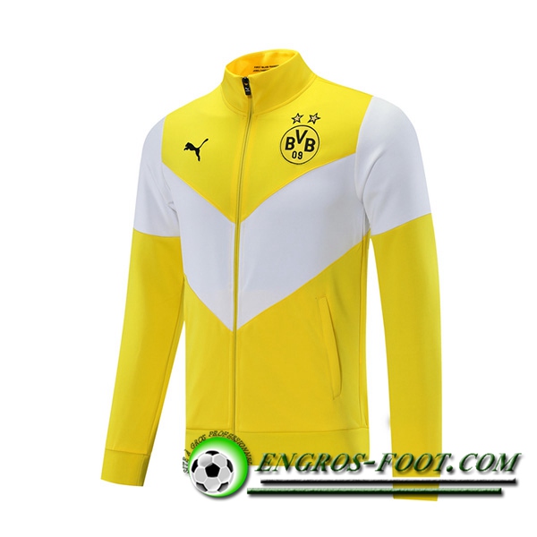 Nouveaux Veste Foot Dortmund BVB Jaune 2021/2022