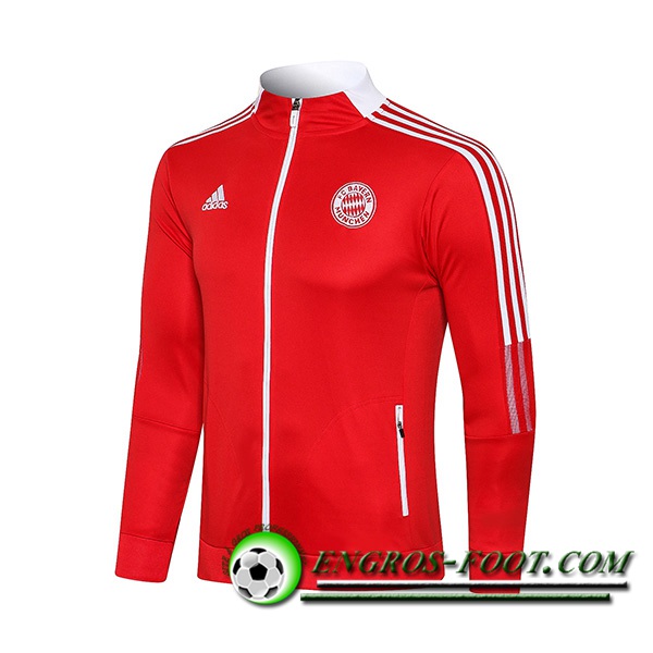 Nouveaux Veste Foot Bayern Munich Rouge 2021/2022 -2