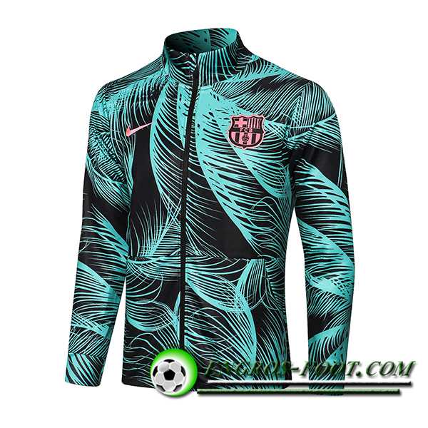 Nouveaux Veste Foot FC Barcelone Vert 2021/2022