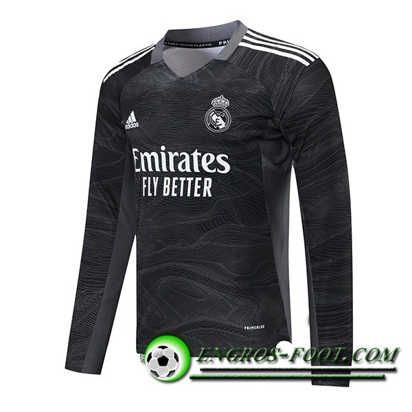 Maillot Real Madrid Gardien de But Noir Manche longue 2021/2022