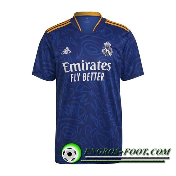 Nouveau Maillot de Foot Real Madrid Exterieur 2021/2022