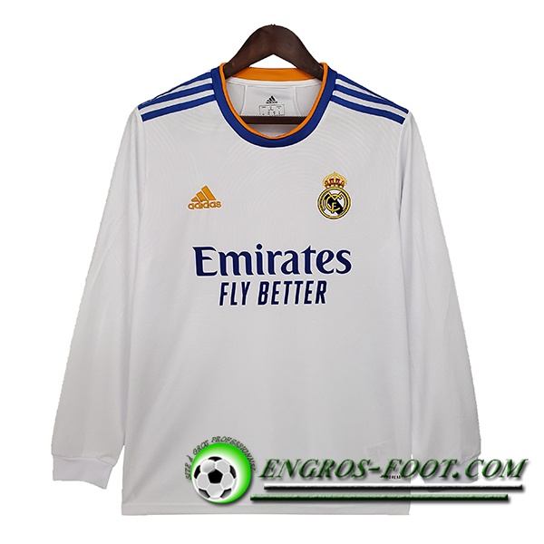 Maillot de Foot Real Madrid Domicile Manche longue 2021/2022