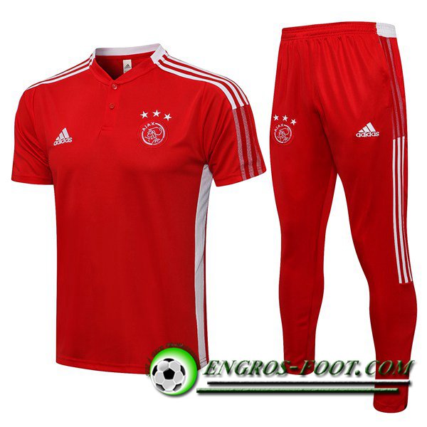 Ensemble Polo AFC Ajax + Pantalon Rouge 2021/2022