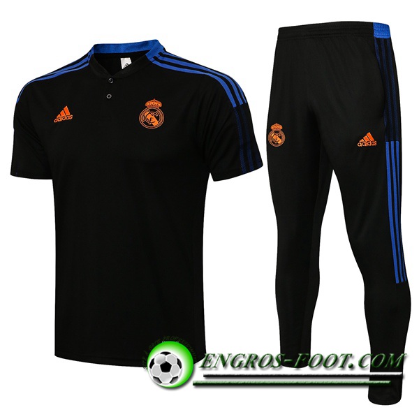 Ensemble Polo Real Madrid + Pantalon Noir 2021/2022