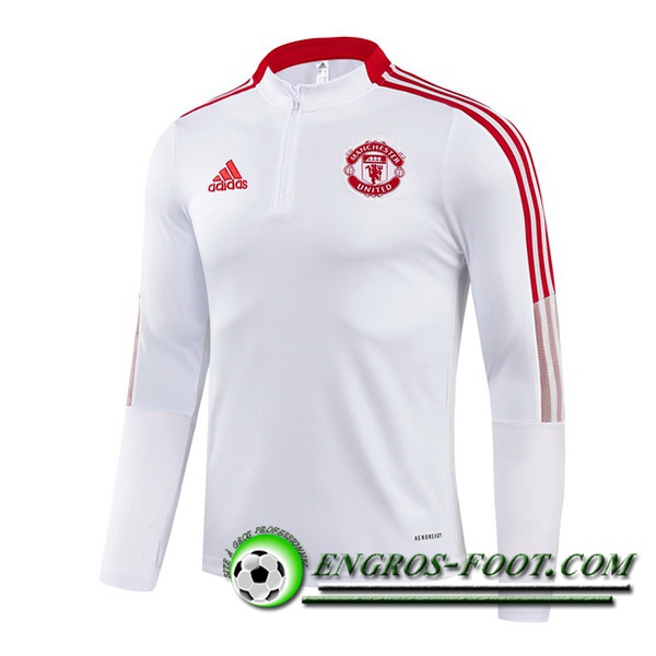 Sweatshirt Training Manchester United Noir/Blanc 2021/2022