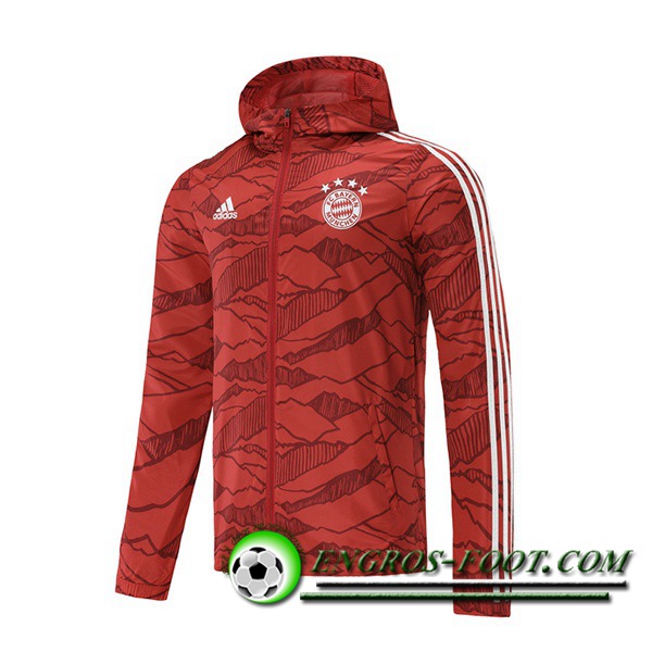 Coupe-Vent Bayern Munich Blanc/Rouge 2021/2022