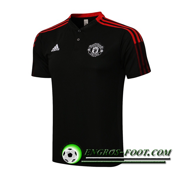 Polo Foot Manchester United Noir 2021/2022