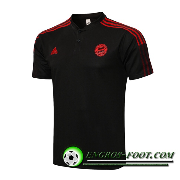 Polo Foot Bayern Munich Noir/Rouge 2021/2022