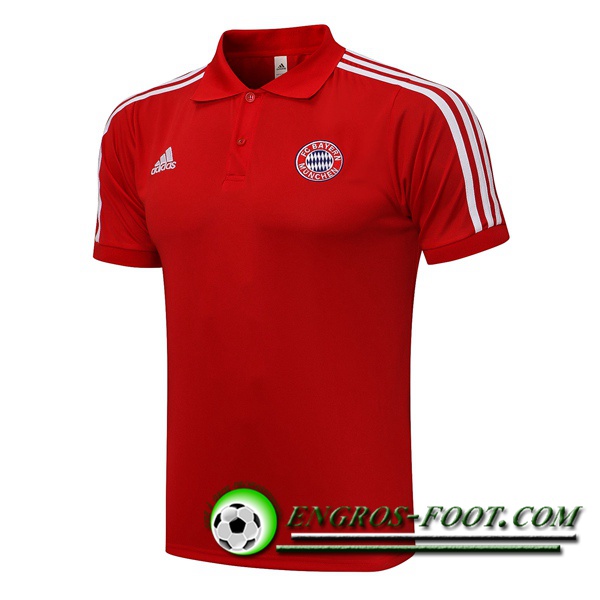 Polo Foot Bayern Munich Blanc/Rouge 2021/2022